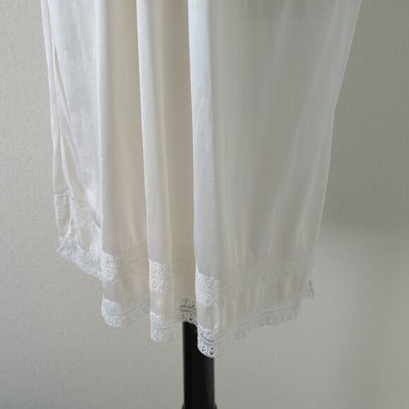 Vintage‎ Slip Dress White Lingerie JCPenny Nylon Lace Made USA 34 Small Medium - Picture 6 of 11